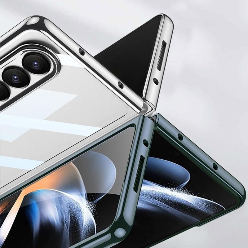 For Samsung Galaxy Z Fold4 5G Electroplated Full Coverage Case - Black