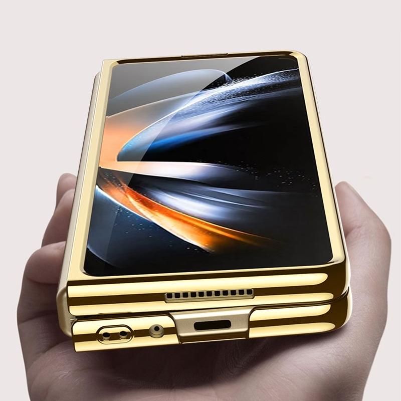 For Samsung Galaxy Z Fold4 5G Electroplated Full Coverage Case - Black