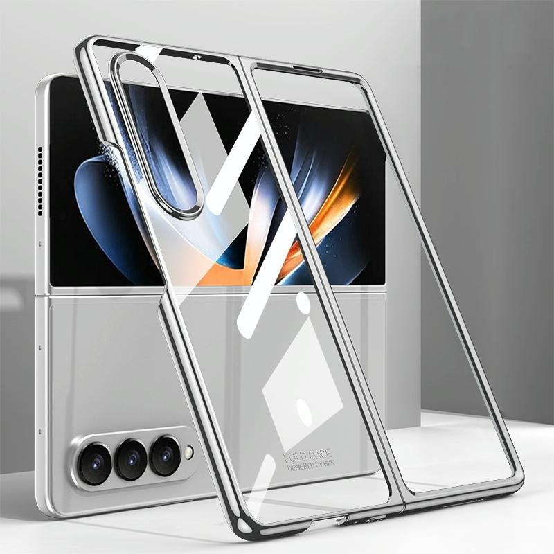 For Samsung Galaxy Z Fold4 5G Electroplated Full Coverage Case - Black
