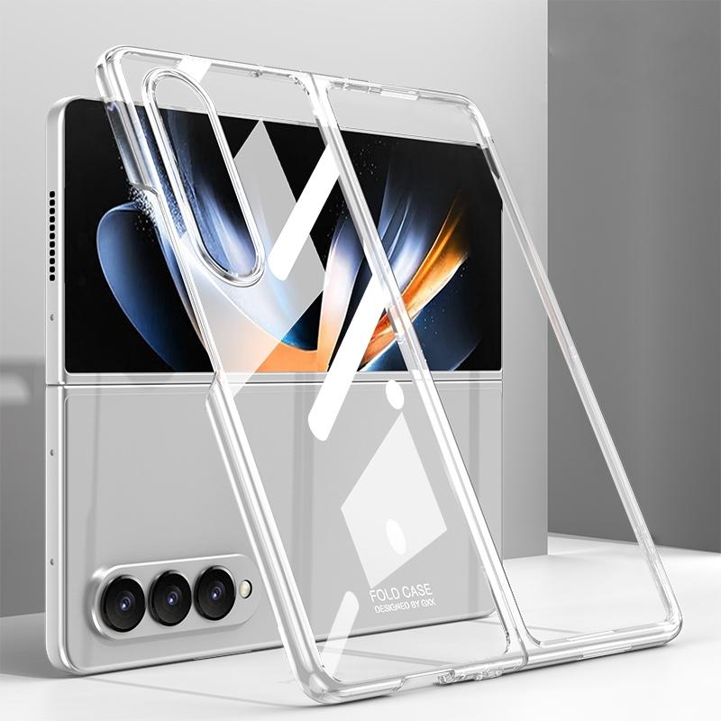 For Samsung Galaxy Z Fold4 5G Electroplated Full Coverage Case - Black