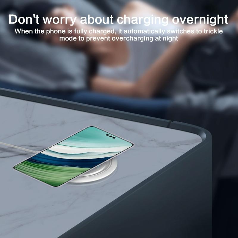 15W Desktop Wireless Charging Pad - Black