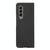 For Samsung Galaxy Z Fold4 5G Fold 4 Cross Texture Pu Leather Case - Black