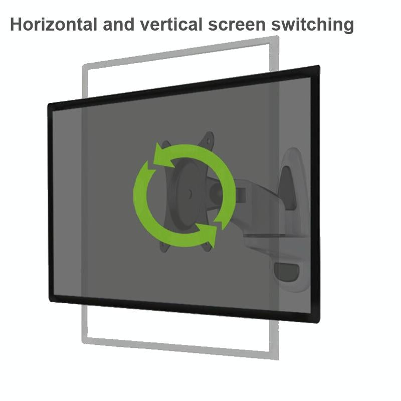 Universal Swivel Wall Mount for Computer Monitors - White