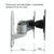 Universal Swivel Wall Mount for Computer Monitors - White