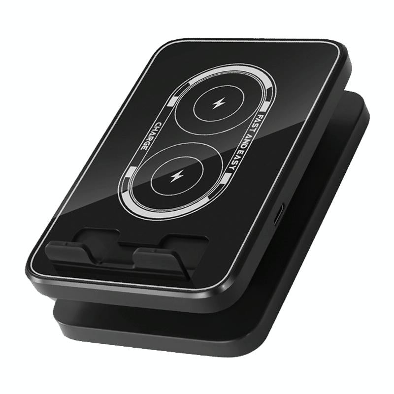 15W Wireless Charging Phone Holder Black