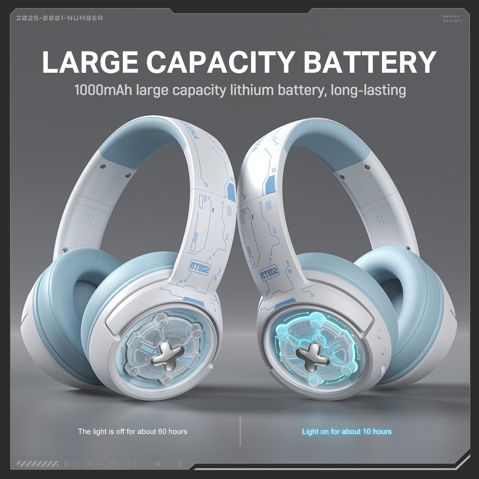 Wireless Gaming Headset Onikuma Gt802 - Black