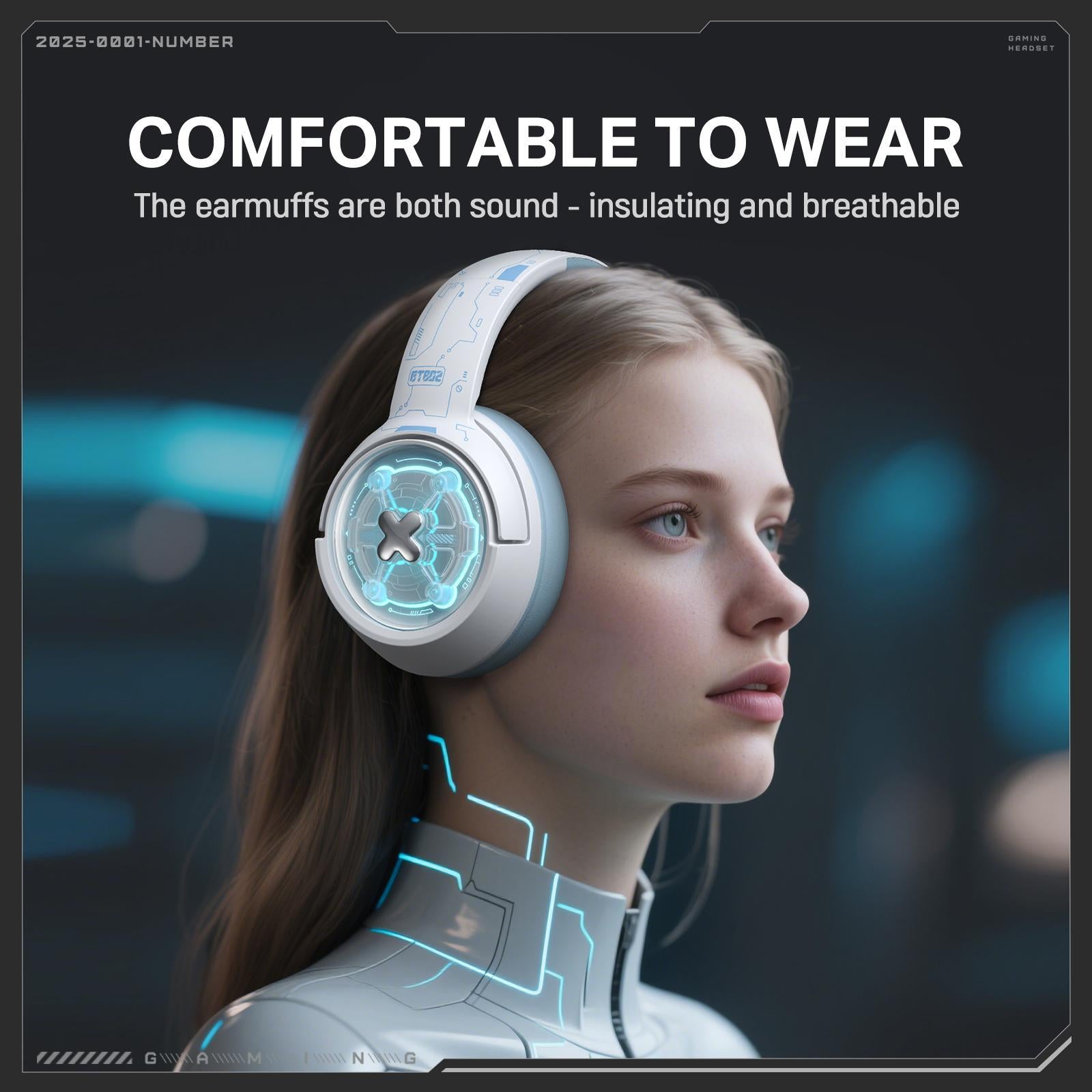 Wireless Gaming Headset Onikuma Gt802 - Black