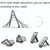 Portable Aluminum Notebook Stand - Compact Cooling Bracket - Grey