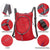 Waterproof Nylon Collapsible Backpack Lightweight Travel Bag For Women And Men - Orange