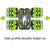 Double-sided Flip Drift Remote Control Toy Stunt Car for Children - Black Green