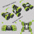 Double-sided Flip Drift Remote Control Toy Stunt Car for Children - Black Green