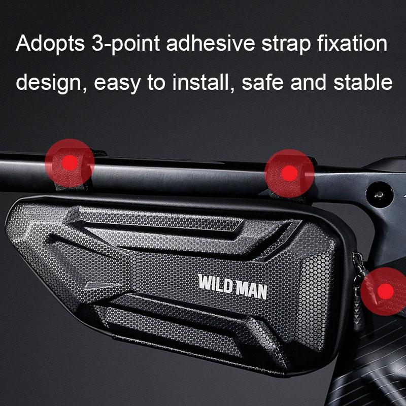 1.2L Eva Hard Shell Triangle Bike Bag - Sun Pattern