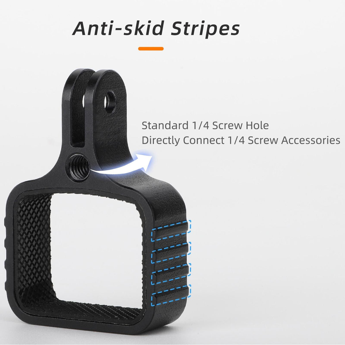 Universal Metal Bracket Adapter for Dji Pocket 3 with Screw - Black