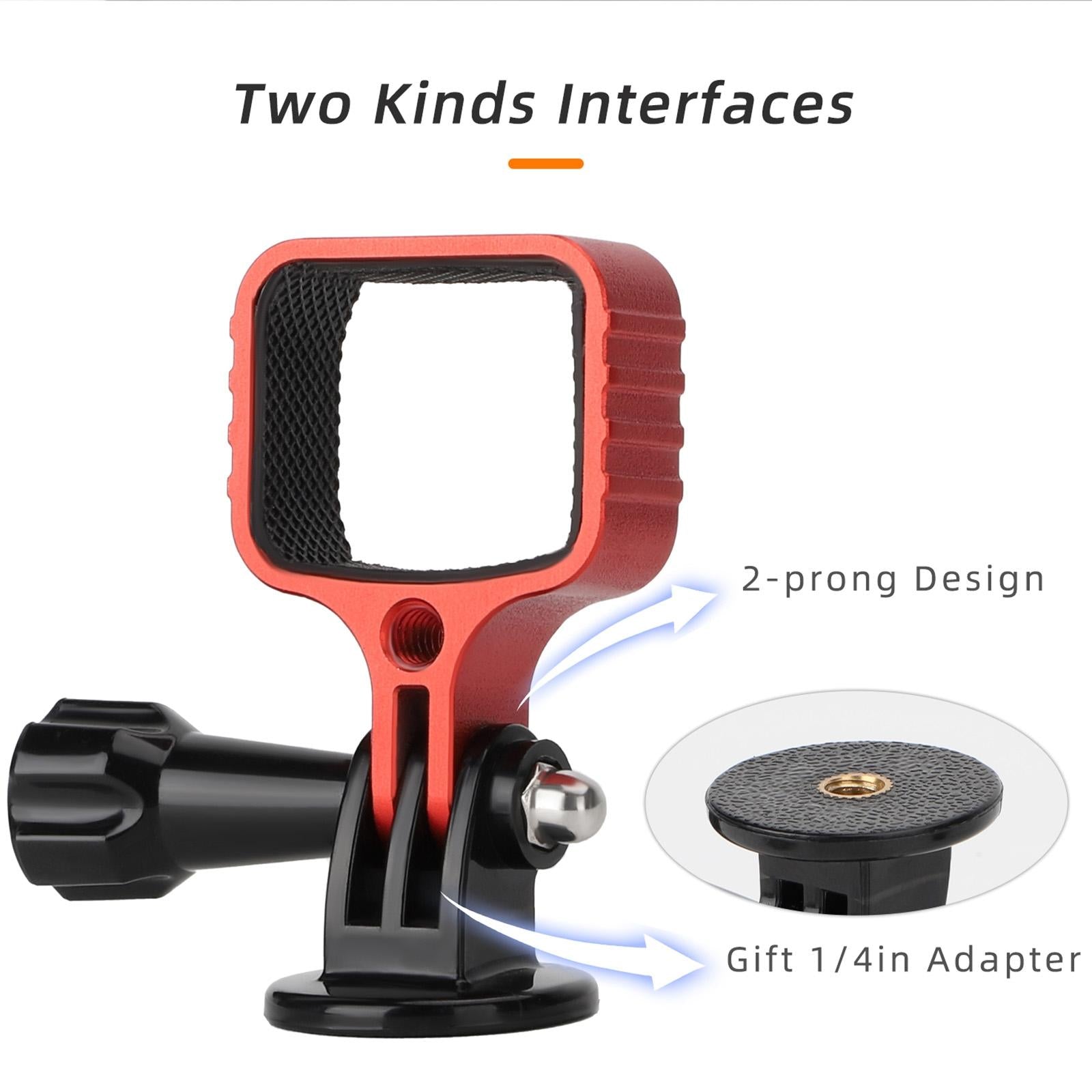 Universal Metal Bracket Adapter for Dji Pocket 3 with Screw - Black