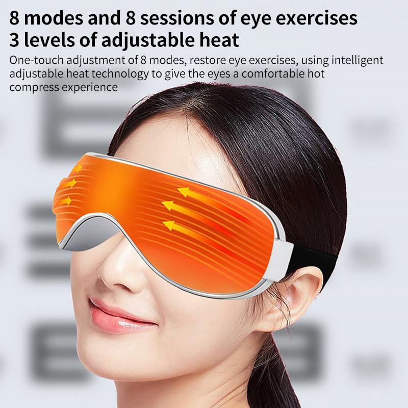 Hot Compress Ems Eye Massager Multifunctional Eye Protector White