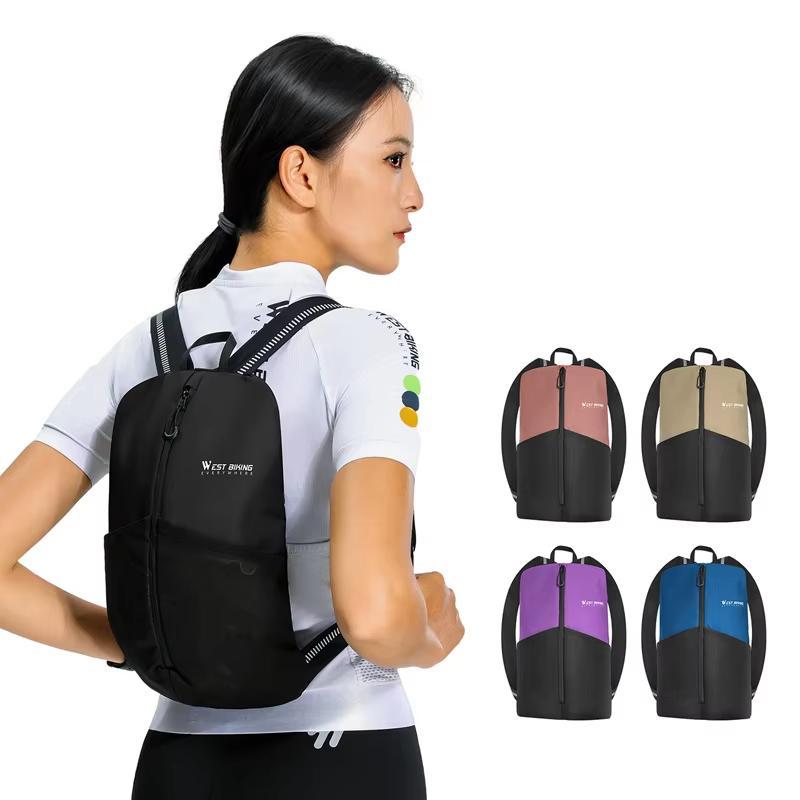 Lightweight Reflective Bike Backpack For Outdoor Riding - Black