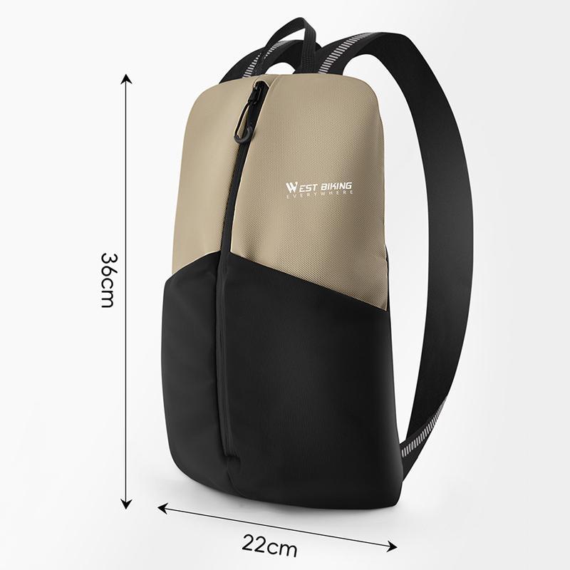 Lightweight Reflective Bike Backpack For Outdoor Riding - Black