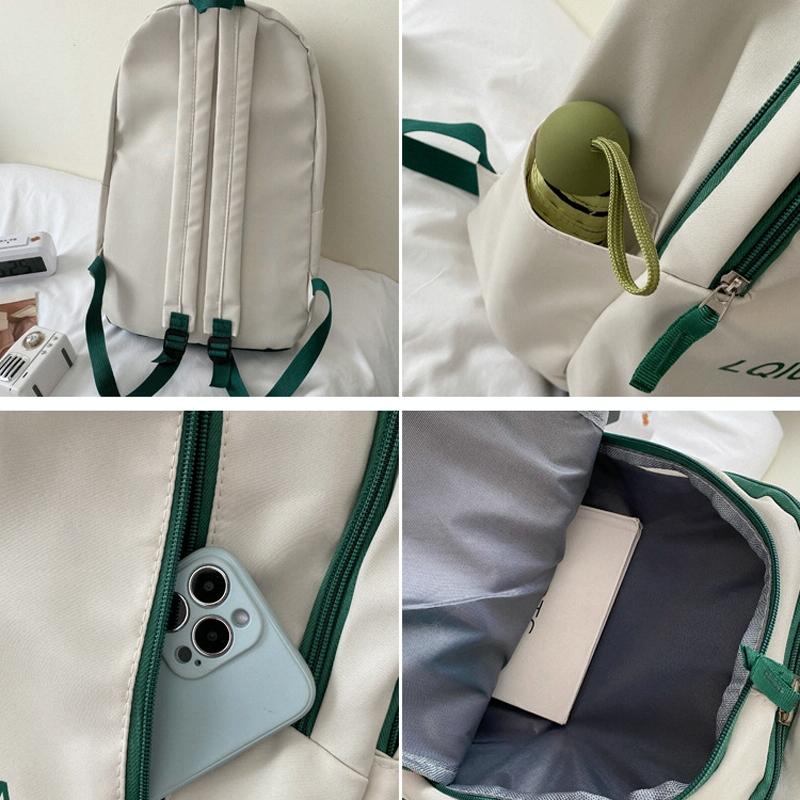 Girls Lightweight Backpack - Compact and Stylish - White
