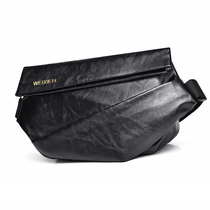 Compact Single Shoulder Crossbody Backpack For Men - Black