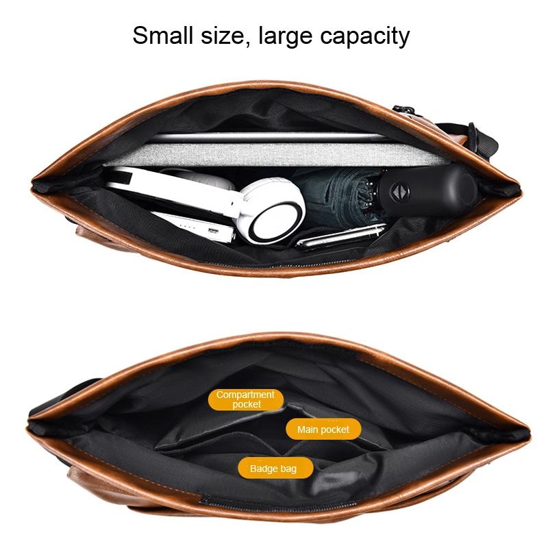 Compact Single Shoulder Crossbody Backpack For Men - Black