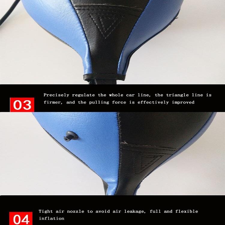 Suspended Boxing Training Ball - Pear Shape - Blue Black