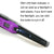 Small Handheld Metal Detector for Outdoor Treasure Hunting - Black Purple