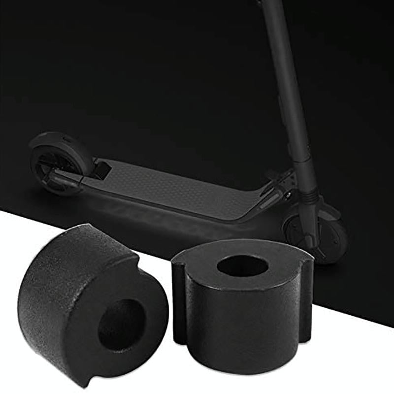 2-Pack Silicone Shock Pads For Ninebot Es2 Scooter - Black