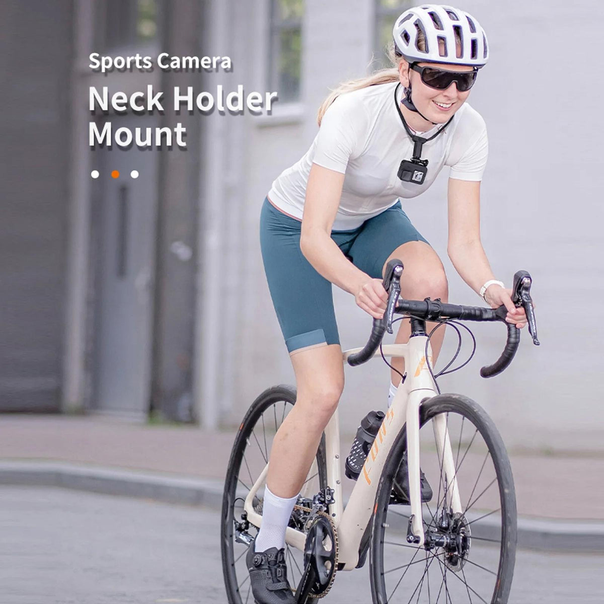 Neck Mount For Sports Camera And Cell Phone Vlogging