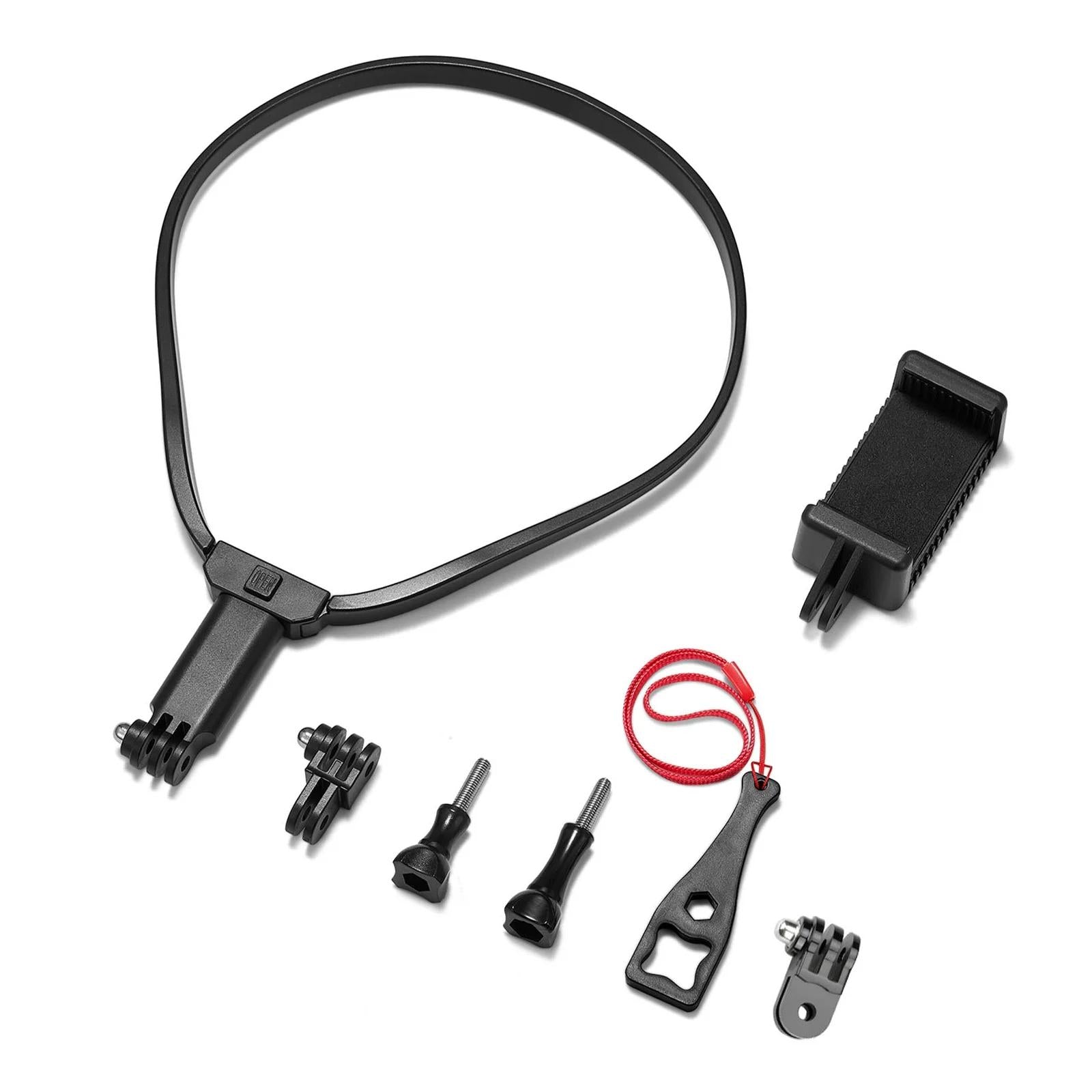 Neck Mount For Sports Camera And Cell Phone Vlogging