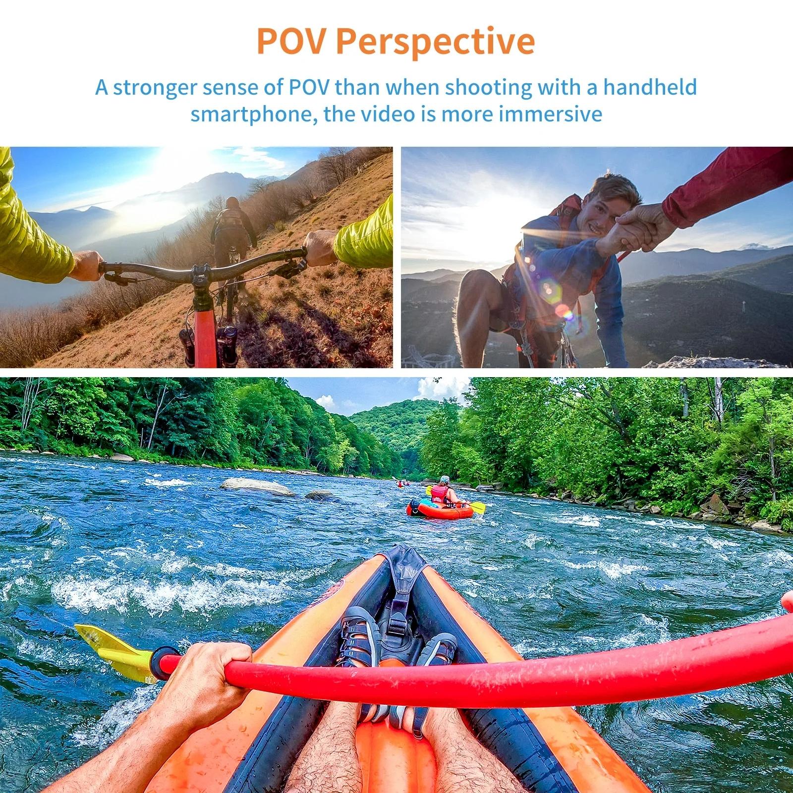 Neck Mount For Sports Camera And Cell Phone Vlogging