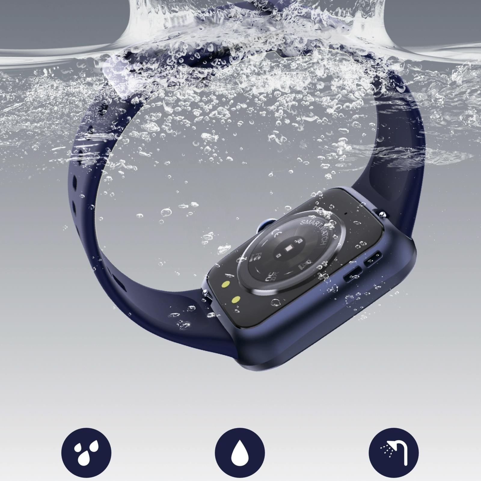 Ip67 Waterproof Smart Bracelet Bluetooth Call Fitness Tracker - White