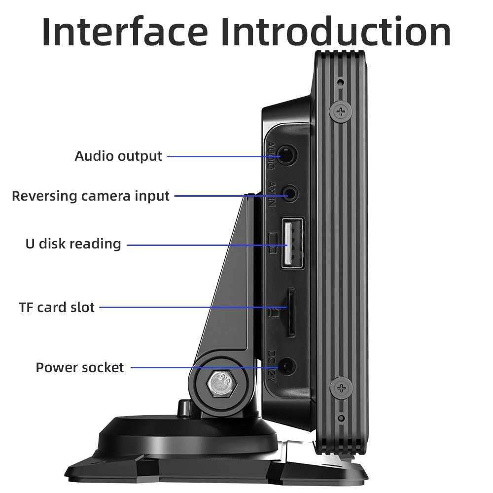 10.26 Inch Car Mp5 Player With Carplay / Android Auto - Portable Black