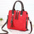 Designer Leather Crossbody Tote with Tassel for Women - Army Green