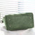 Designer Leather Crossbody Tote with Tassel for Women - Army Green
