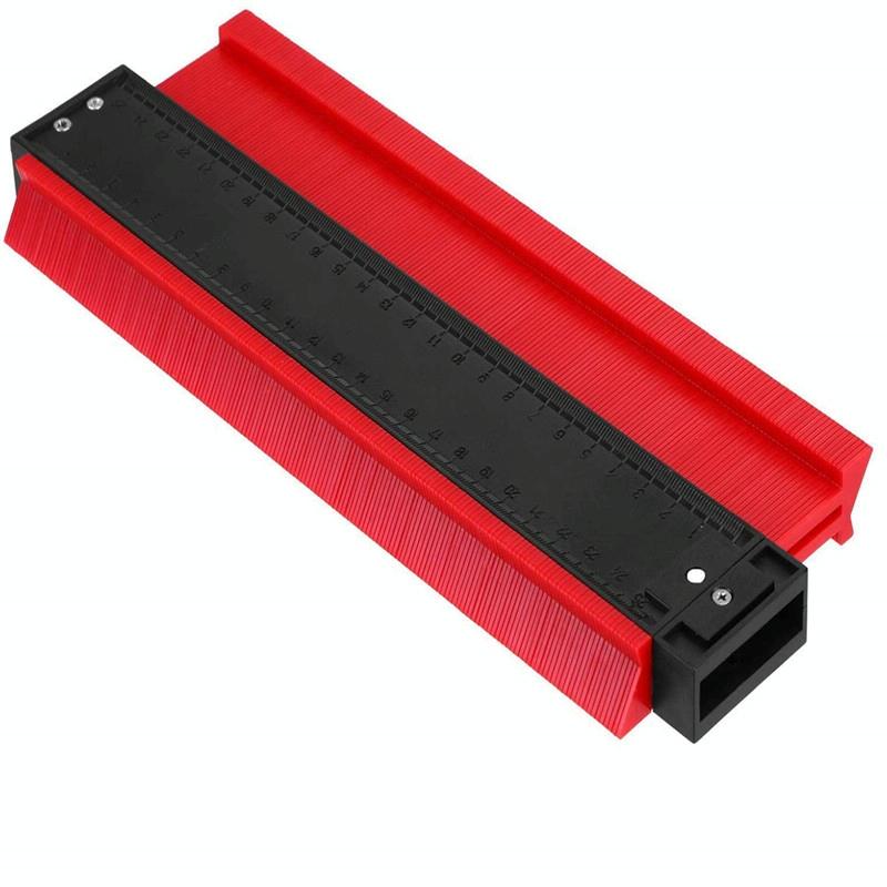 10-inch Woodworking Contour Arc Gauge Tool - Multifunctional - Red
