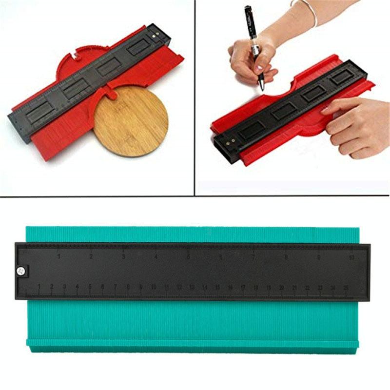 10-inch Woodworking Contour Arc Gauge Tool - Multifunctional - Red