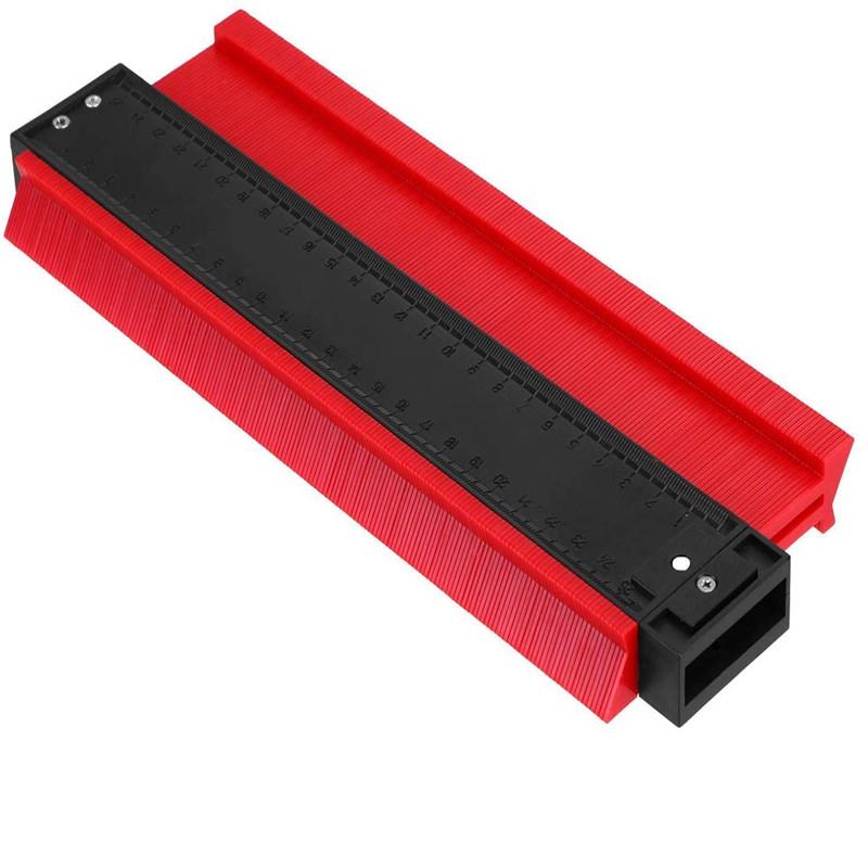 10-inch Woodworking Contour Arc Gauge Tool - Multifunctional - Red