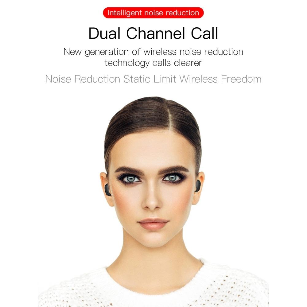 Wireless Bluetooth Earphones with E6s Led Display - Tws - White