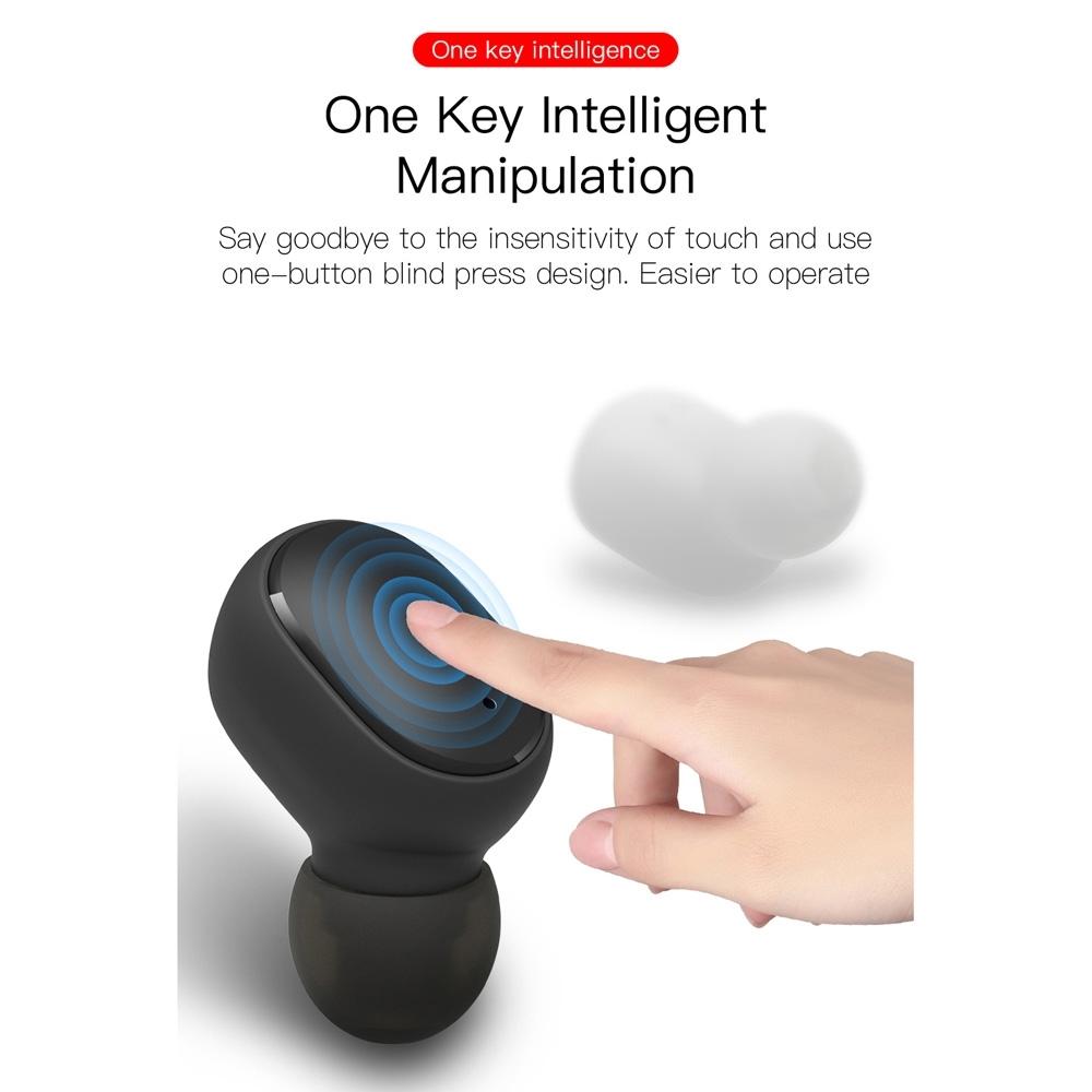 Wireless Bluetooth Earphones with E6s Led Display - Tws - White