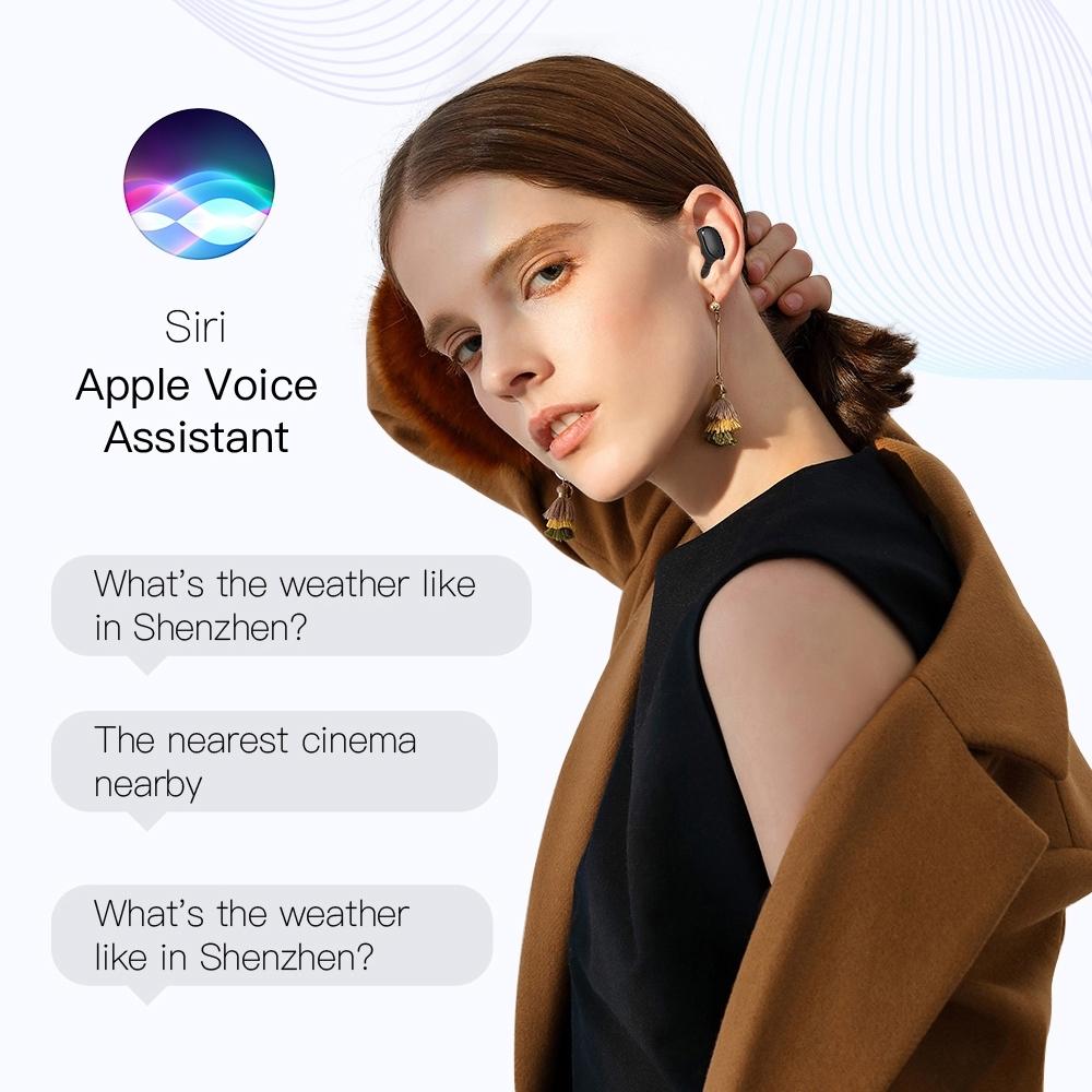 Wireless Bluetooth Earphones with E6s Led Display - Tws - White