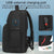 19 Inch Large Capacity Waterproof Backpack With Usb Black