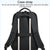 19 Inch Large Capacity Waterproof Backpack With Usb Black