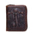 Dark Coffee Leather Passport / Card Holder - Rfid-protected