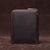 Dark Coffee Leather Passport / Card Holder - Rfid-protected