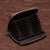 Dark Coffee Leather Passport / Card Holder - Rfid-protected