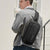 Waterproof Men Business Chest Bag With Usb Charging Port Anti Theft Shoulder Messenger Bag - Dark Blue