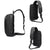 Waterproof Men Business Chest Bag With Usb Charging Port Anti Theft Shoulder Messenger Bag - Dark Blue