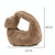 Plush Rabbit Fleece Tote with Knotted Handles - Olive Green