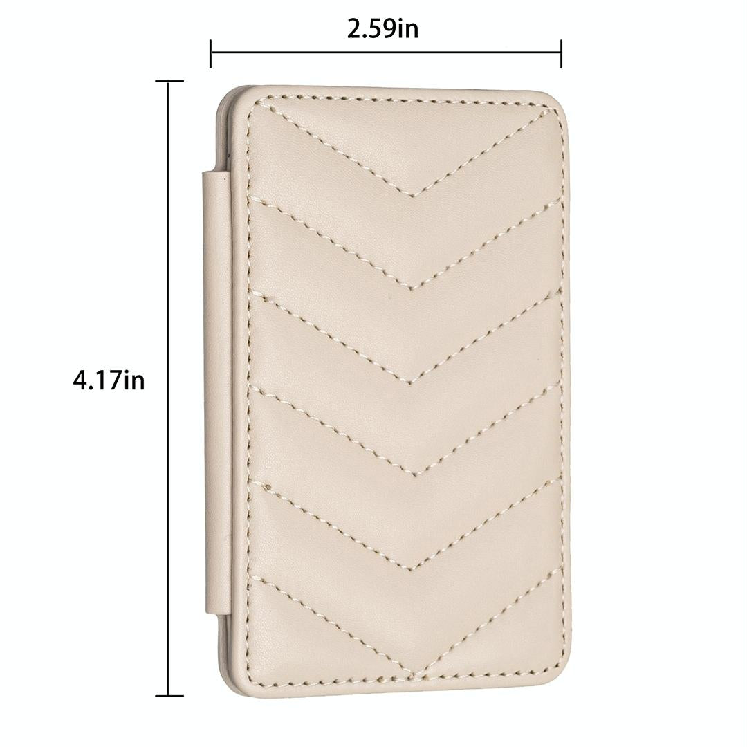 Wave Pattern Card Bag Back Sticker For Mobile Phones - Dark Purple