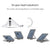 Triangle Cooling Bracket for Tablets Laptops and Desktops - Black